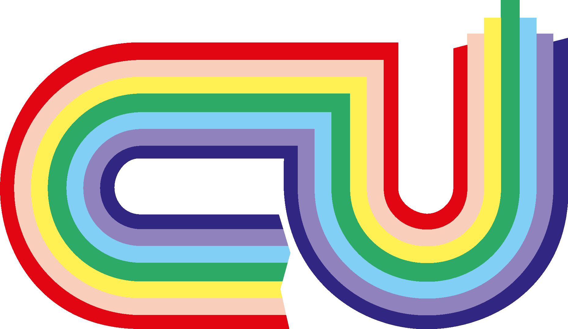 CU Rainbow Logo Vector Logo